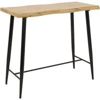 HELA Bartisch GABI, Baumkantentisch, 120 cm Breite, Industrial Design, Wildeiche oder Grau