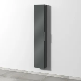 Sanipa 3way Hochschrank mit 1 Tür, Anthrazit-Glanz UF16079