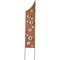 locker Deko-Windrad Rusty Bubbles, in Rostoptik, Materialmix, 99 cm hoch