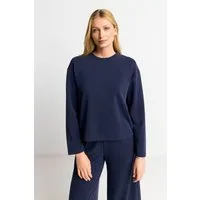 RICHROYAL Sweatshirt 2409 T Peach Crew überschnittene Schultern, softer Griff, Rundhals