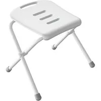spirella Dusch- und Badhocker VIVAWELL Bad-Klappsitz, belastbar bis 130 kg, Hochwertiges Aluminium pulverbeschichtet, Rostfrei, Ergonomisch geformt mit großer Sitzfläche, Rutschfester Stand durch gummierte Füße, Belastbar bis 130 kg, Klappbar und pla