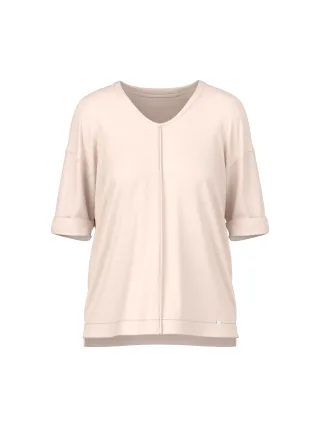 Marc Cain Additions - Weite Bluse in Materialmix magnolia - Gr. - 38