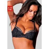 LASCANA Push-up-BH mit Bügel im angesagten Leo-Look, sexy Dessous