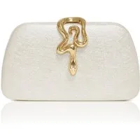 Zaewry Abendtasche Damen Glitzer Abendtasche, elegante Clutch, modische Schlangenleder Abendtasche, Party Clutch