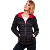 Marikoo Steppjacke Marikoo Asraa Damen Steppjacke B857 Übergangsjacke mit kontrastfarbendem Reißverschluss