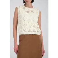 Monari Tanktop Pullover Stricktop Spitze Regular fit mit Spitze
