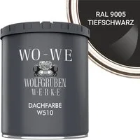 WO-WE Dachfarbe Dachfarbe Sockelfarbe Dachbeschichtung W510, 0.75-20L, Seidenglänzend