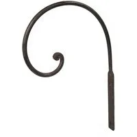 Macosa Home Dekohaken Wandhaken Blumenampel Metall Dunkelrost Laternenhaken, Dekoration, Blumenampeln, Laternen, (Haken für innen und aussen Eisen, 1-St., Braun vintage Dekoration Landhausstil)
