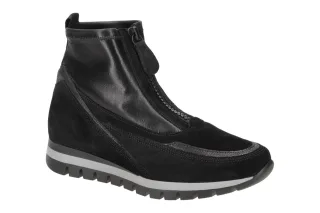 Gabor 36.450 TURIN Damen Stiefeletten Schwarz/Vulcano Weite H - Extra Weit