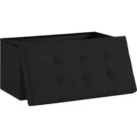 Zedelmaier Sitzbank Sitzbank mit Stauraum, Sitzhocker, Spielzeugtruhe, Fußhocker (ZD76Lenien), Aus MDF-Platte und Lenien. Faltbar, bis 300 kg,Truhenbank