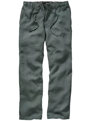 Mey & Edlich Herren Cuba-Pants Grau 100 % Leinen