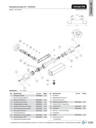 Ideal Standard Griffkappe, kpl., mit O-Ring, F960888AA F960888AA