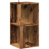 vidaXL Eckregal Eckregal Altholz-Optik 33x33x67 cm Holzwerkstoff, 1-tlg.