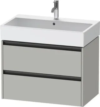 Duravit Ketho.2 Waschtischunterbau wandhängend Betongrau Matt 784x460x549 mm - K25277007070000 K25277007070000