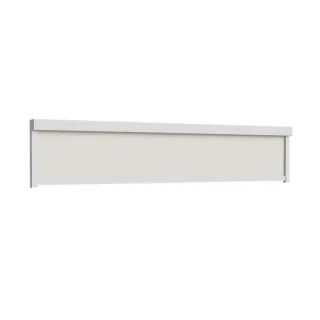 Außenrollo 300 cm, Basic, Verkehrsweiß RAL 9016, 3000 x 600 mm, eckiger Kasten 90°, individuell konfigurieren