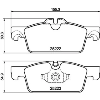 Hella Bremsbel?ge vorne Peugeot 508 8DB355041-101