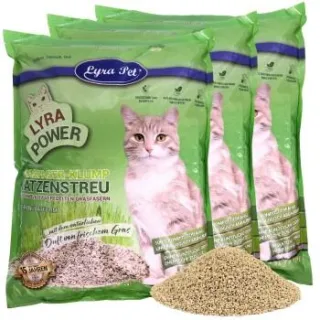 Lyra Pet Lyra Power Grasfaser Katzenstreu klumpend 30l