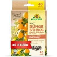 Neudorff Pflanzendünger Azet DüngeSticks für Zitrus- und Mediterranpflanzen 40 Stück