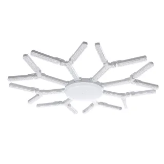 [EU Direct] Elfeland 8-Leaf Foldable Crystal Snowflake LED Ceiling Light E27 Adjustable Shape AC 85~265V Ultra-Bright Wi