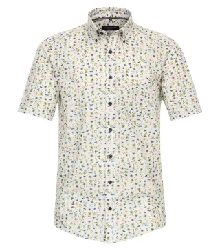 CASAMODA - Freizeithemd Kurzarm blau - Gr. - XL