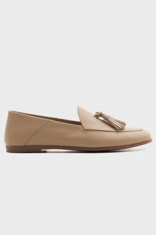 Mona Weich Leder Quaste Loafer Damen