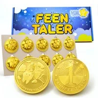 LumeeStar Spielgeld Feen-Taler, Zahnfee Geschenk - Goldtaler