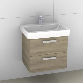 Artiqua 415 Waschtischunterschrank für Pro S 810963 Sanremo Eiche quer NB, 415-WU2L-L54-7144-428 415-WU2L-L54-7144-428