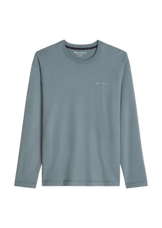 Marc OPolo Casual - Longsleeve relaxed Black Pepper - Gr. - L