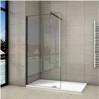 duschspa Duschwand 10mm ESG Nano Glas Walk in Dusche Duschwand Duschtrennwand Glaswand, Einscheibensicherheitsglas, Sicherheitsglas, (Set), Nano Glas