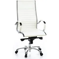 hjh OFFICE Chefsessel Profi Chefsessel Parma 20 Leder mit Armlehnen, Drehstuhl Bürostuhl ergonomisch