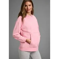 Neun Monate Umstandssweatshirt Stillsweatshirt für Schwangerschaft und Stillzeit Kapuzen-Sweatshirt mit praktischem Verschluss