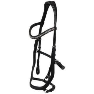 Hans Melzer Horse Equipment Hans Melzer Trense Tokio schwarz/silber WB (Warmblut)