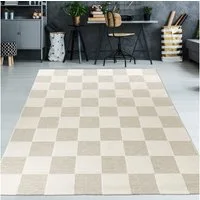 TeppichHome24 Teppich Teppich Wohnzimmerteppich 3D-Effekt, rechteckig, Höhe: 14 mm, pflegeleicht, robust, langlebig, hoch-tief-struktur, 3-D Effekt