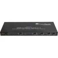 FeinTech Audio / Video Matrix-Switch VMS04201 HDMI Matrix Switch 4x2 mit Audio Extractor, schaltbarer Downscaler