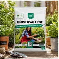 Best for Home Bio-Erde Bio-Blumenerde – Torffrei, für Zimmer- & Balkonpflanzen Universalerde, mit Organische Pflanzerde, (Einzelartikel, 1-St., 20L / 50L Sack), Bio und torffrei, ideal für Blumenbeete und Kübel