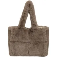 Coonoor Schultertasche Damen Plüsch Umhängetasche Groß Shopper Tasche Handtasche Tote Bag