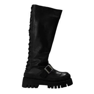 Steve Madden - "Chez" Kniehohe Stiefel für Damen, Leder (Schwarz)