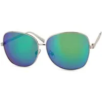 styleBREAKER Sonnenbrille Sonnenbrille mit Ovalen Gläsern & Metallgestell (1-St)