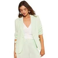 Love & Roses Jackenblazer Love & Roses Blazer mit Schleife und Tasche (1-tlg)
