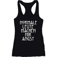 MoonWorks Tanktop Normale Leute machen mir Angst Damen Tanktop Moonworks®