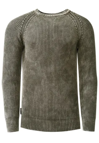 Verwaschener Strickpullover im Vintage Look