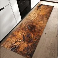 Primedeco Teppich Küchenteppich Vintage Holzmaserung PVC rutschfest abwaschbar Läufer, Rechteckig, Höhe: 3 mm, Pflegeleicht & Wasserabweisend
