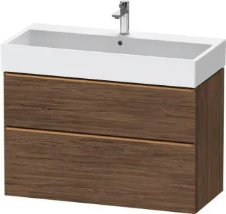 Duravit D-Neo Waschtischunterbau wandhängend Nussbaum dunkel Matt 984x442x625 mm - DE4374004210000 DE4374004210000