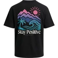 Neverless Oversize-Shirt Herren T-Shirt - Mountain Sun - Oversized Relaxed Fit Printshirt mit Print