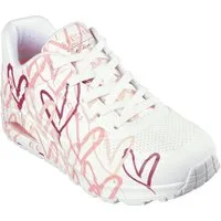 Skechers UNO-SPREAD THE LOVE Wedgesneaker Freizeitschuh, Halbschuh, Schnürschuh mit coolem Graffiti-Print