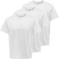 ONLY & SONS Rundhalsshirt ONSJEFF REG SS TEE 3-PACK OTL (Packung, 3-tlg)