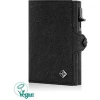 von Elbstein Hamburg Smart-Wallet Vegan 'Lasse'. Geldbörse mit Card-Holder. Veganes Slim Wallet Münzfach (handgefertigt, Made in Europe), The Vegan Society - Zertifizierung