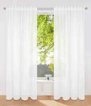OTTO home Gardine "Dolly" Multifunktionsband 2 Stk. tlg. gewebt, Polyester