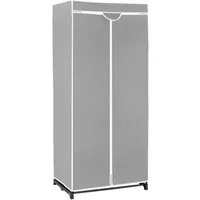 KOMFOTTEU Kleiderschrank Stoffschrank mit Reißverschluß, 172 x 74 x 50 cm