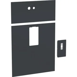 Geberit Frontverkleidung zu Monolith Sanitär- modul für Waschtisch B 73cm 8li Glas schwarz, 242701SJ 242701SJ1